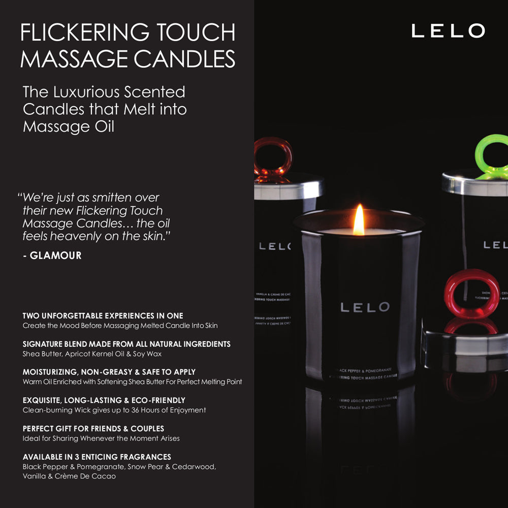 Lelo - Flickering Touch Massage Candle Black Pepper And Pomegranate