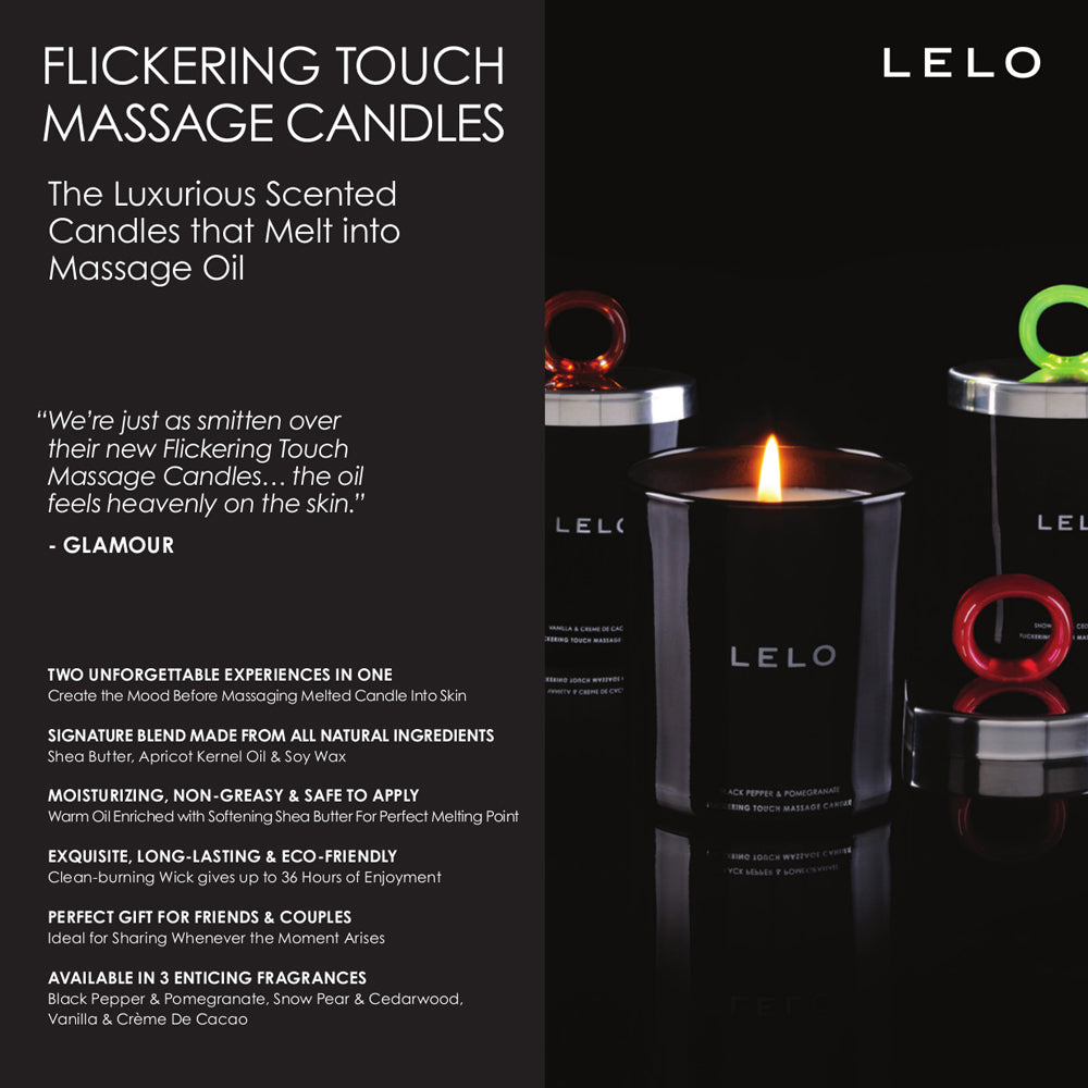 Lelo - Flickering Touch Massage Candle Vanilla And Creme De Cacao