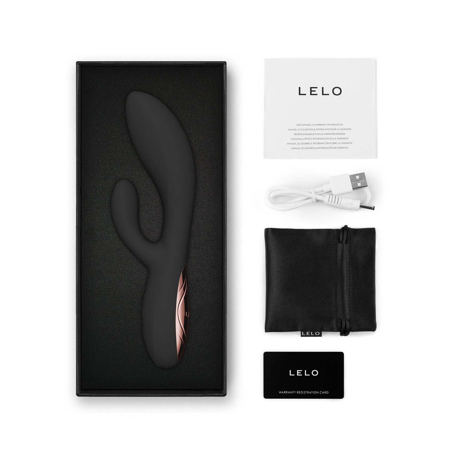 [PRE-ORDER] Lelo - Ina Thrust App-Controlled Rabbit Vibrator Black