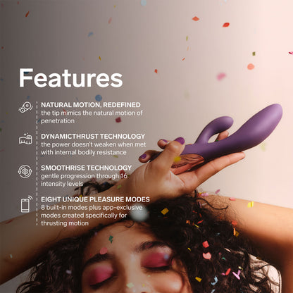 [PRE-ORDER] Lelo - Ina Thrust App-Controlled Rabbit Vibrator Purple Twilight