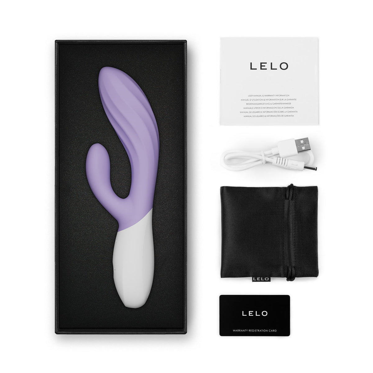 Lelo - Ina Twist App-Controlled Rabbit Vibrator Lavender