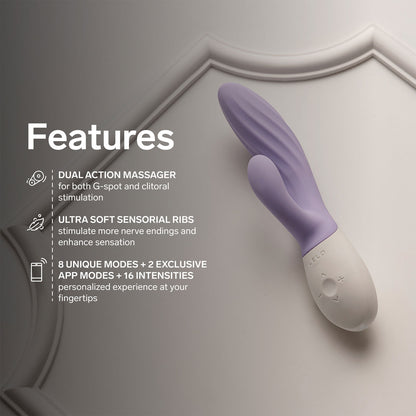 Lelo - Ina Twist App-Controlled Rabbit Vibrator Lavender