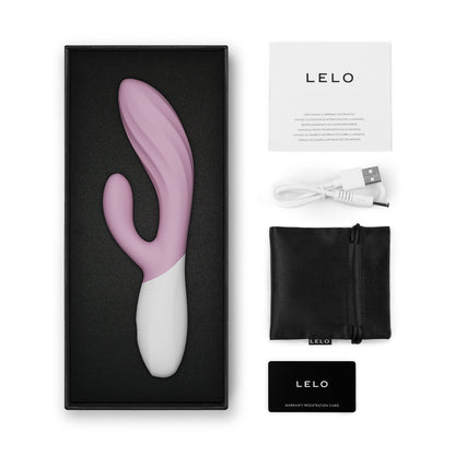Lelo - Ina Twist App-Controlled Rabbit Vibrator Soft Pink