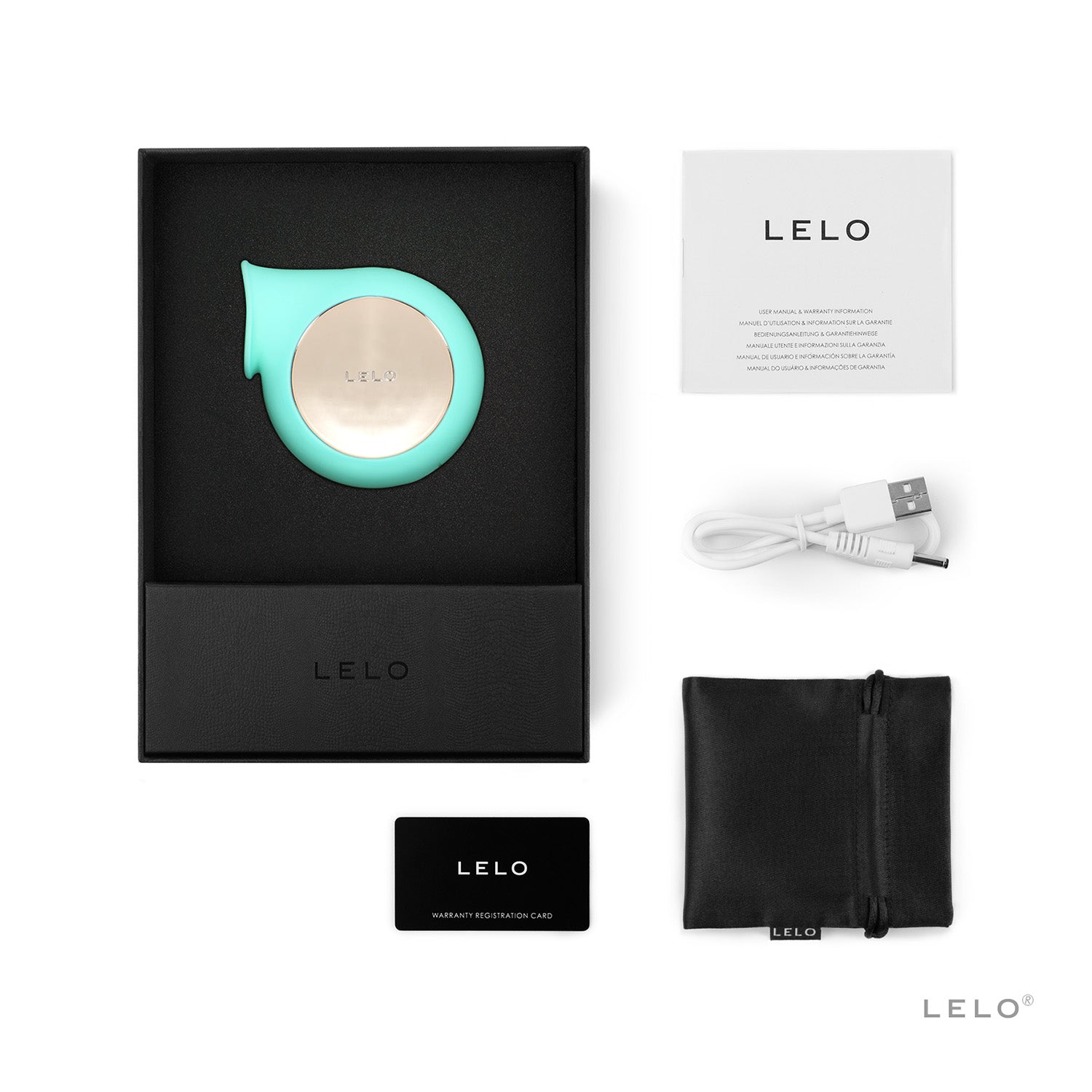 Lelo - Sila Rechargeable Sonic Clitoral Massager Teal