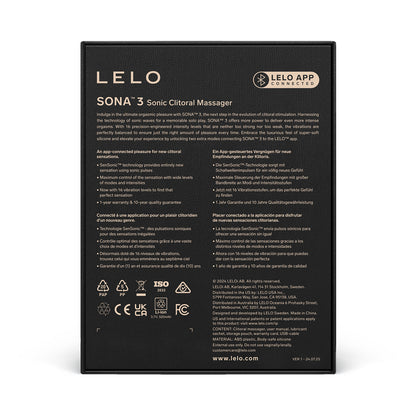 Lelo - Sona 3 Sensonic App-Controlled Clitoral Stimulator Cyber Purple