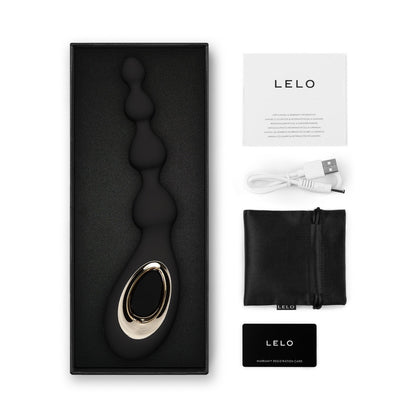 Lelo - Soraya Beads Rechargeable Silicone Anal Massager Black