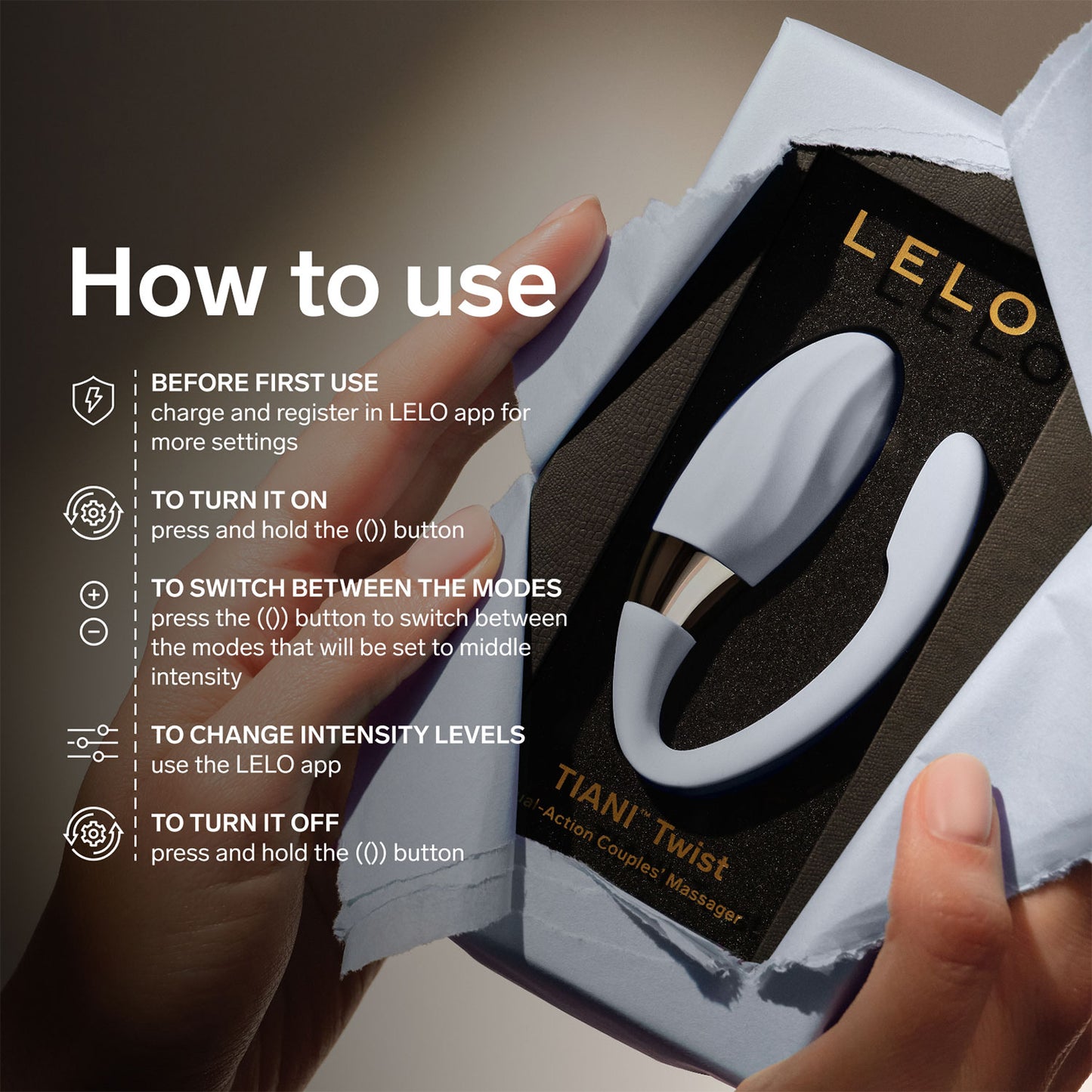 Lelo - Tiani Twist Couple Massager Lavender