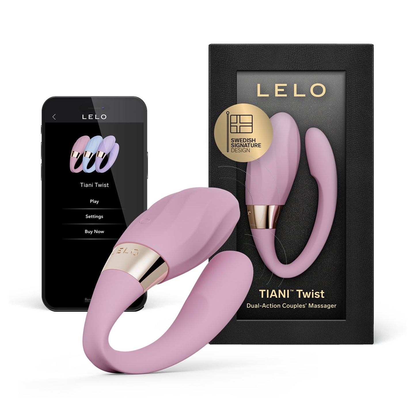 Lelo - Tiani Twist Couple Massager Soft Pink