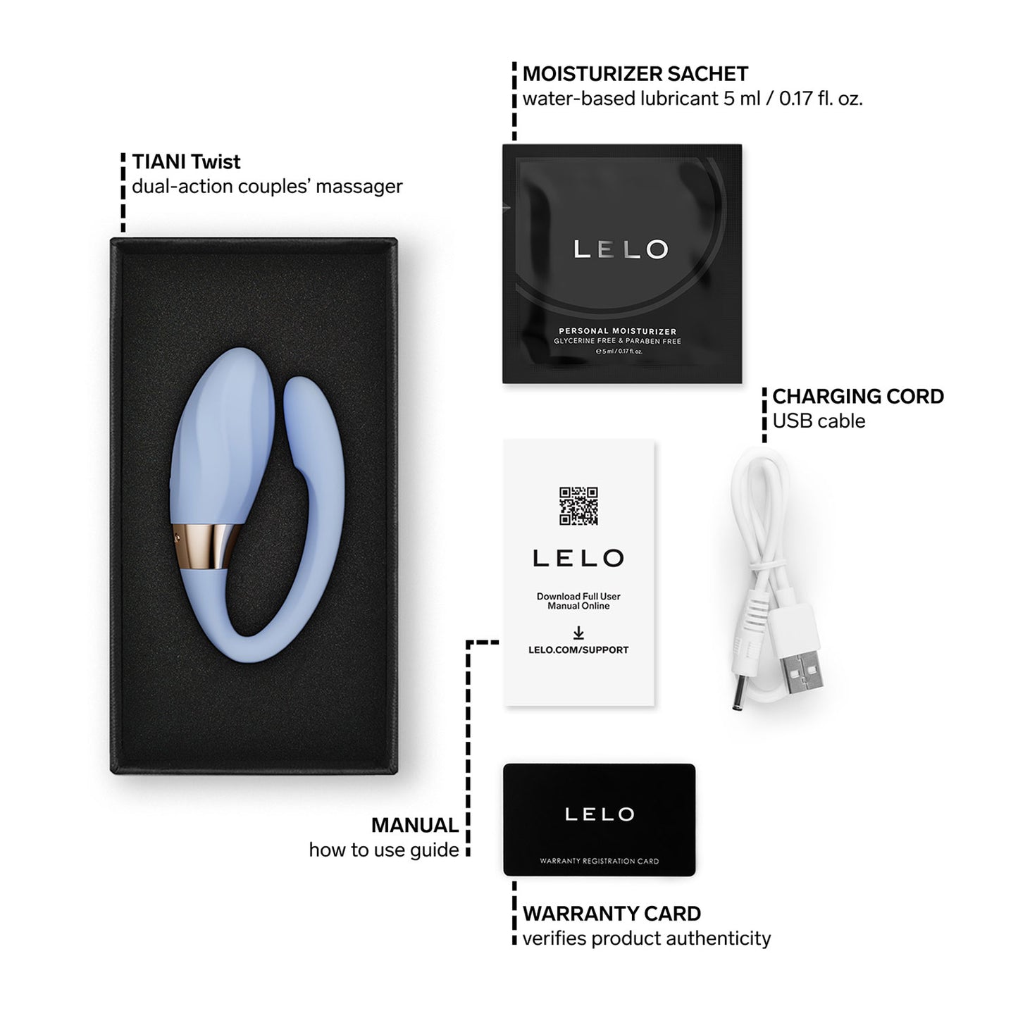 Lelo - Tiani Twist Couple Massager Sea Foam