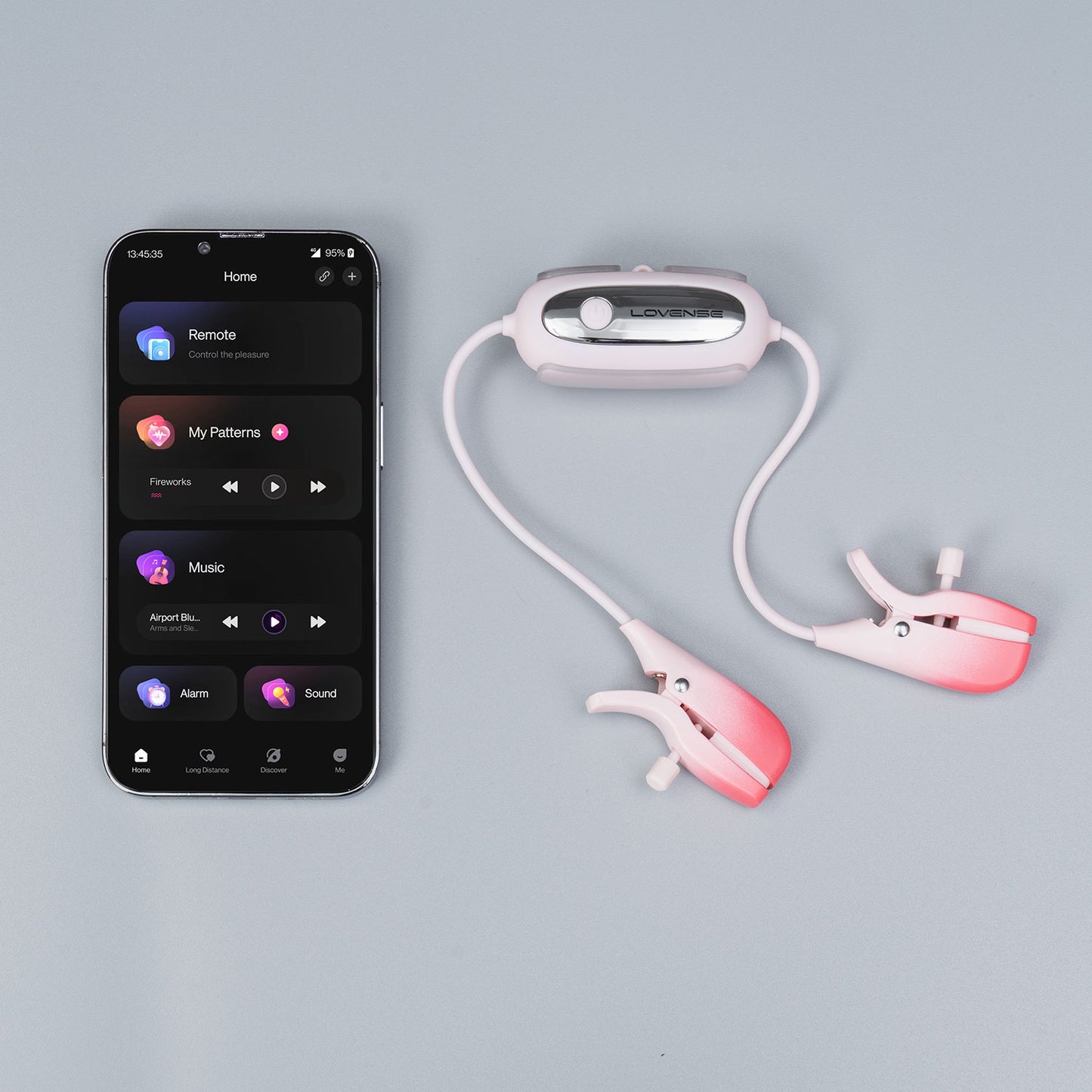 Lovense - Gemini App Controlled Vibrating Nipple Clamps