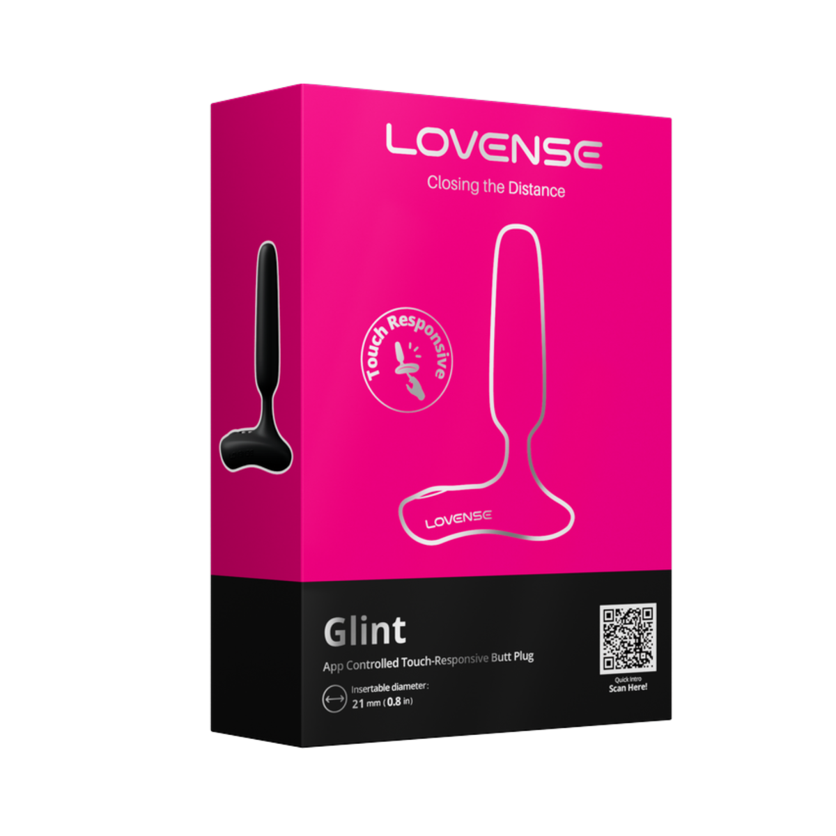 Lovense Glint App Controlled Touch-Responsive Butt Plug