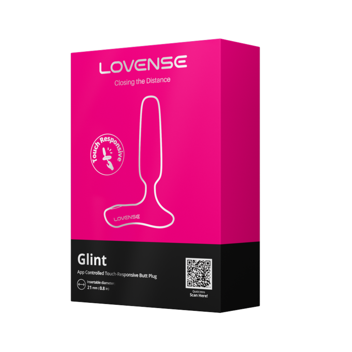 Lovense Glint App Controlled Touch-Responsive Butt Plug