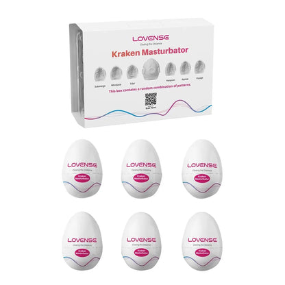 Lovense - Kraken Soft Stretchy Egg Masturbator Pack of 6 