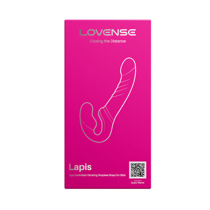 Lovense - Lapis App-Controlled Flexible Double-ended Vibrating Strapless Strap-on Dildo