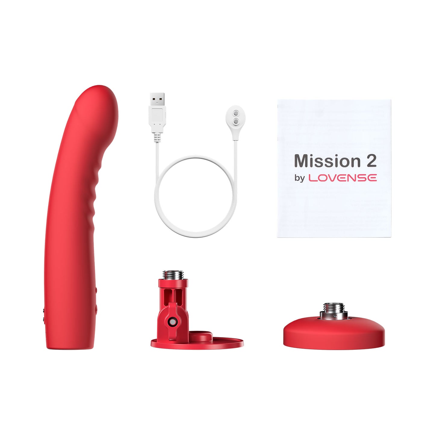 Lovense - Mission 2 App-Controlled Touch Sensitive Suction Cup Dildo