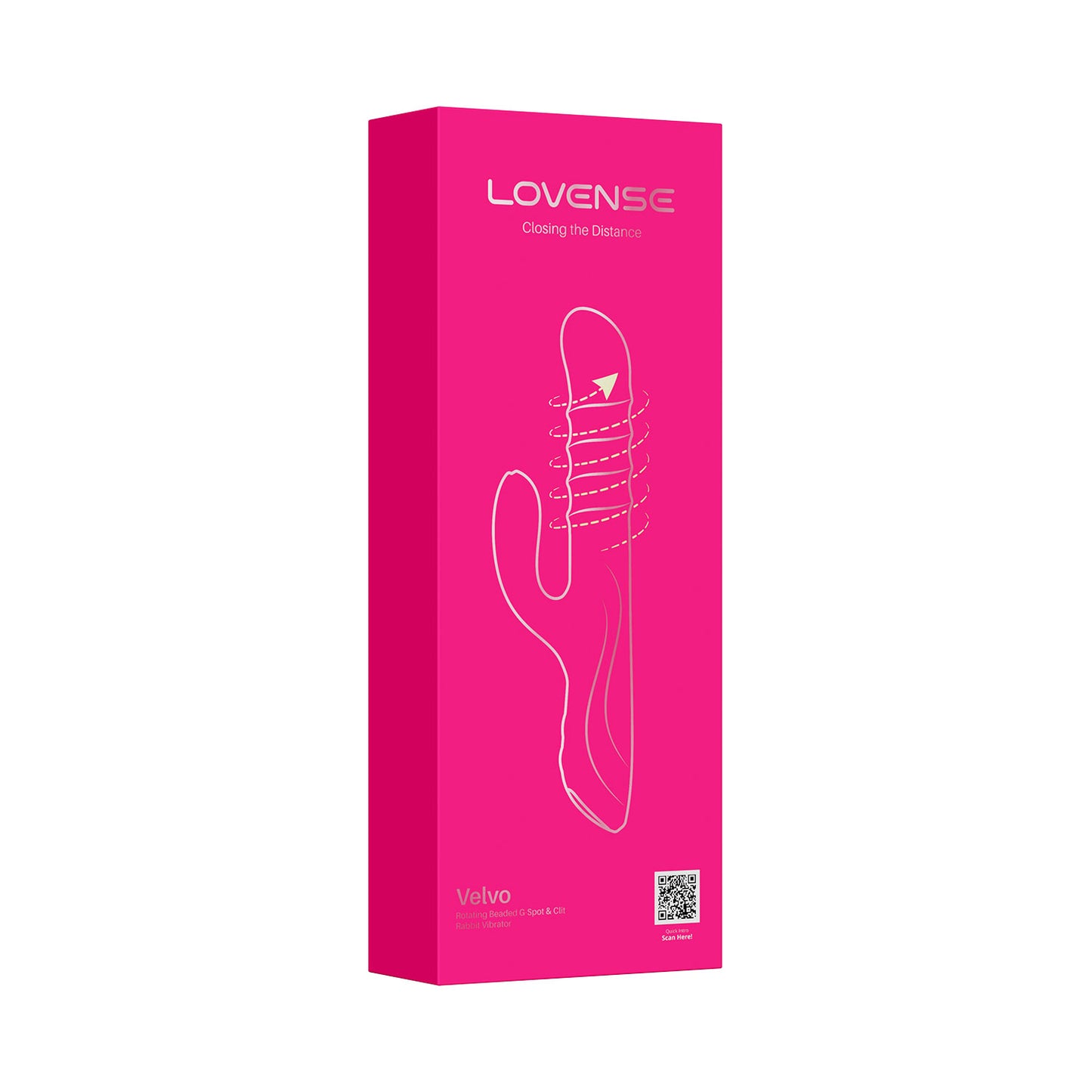 Lovense - Velvo Rotating Beaded G-Spot & Clitoral Rabbit Vibrator