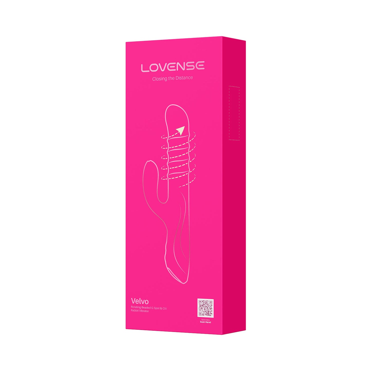 Lovense - Velvo Rotating Beaded G-Spot & Clitoral Rabbit Vibrator