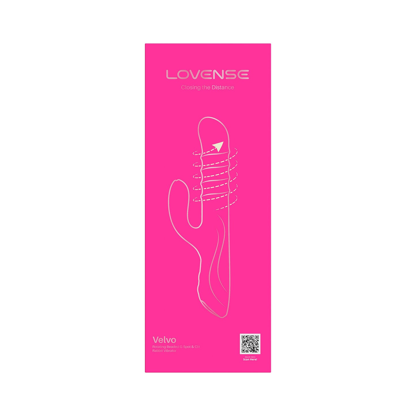 Lovense - Velvo Rotating Beaded G-Spot & Clitoral Rabbit Vibrator