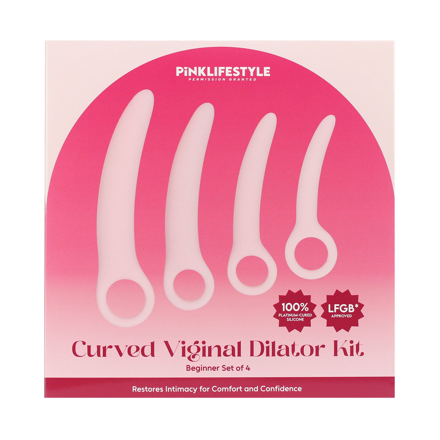 Pink Lifestyle - Vaginal Dilator Silicone Set of 4 Pink