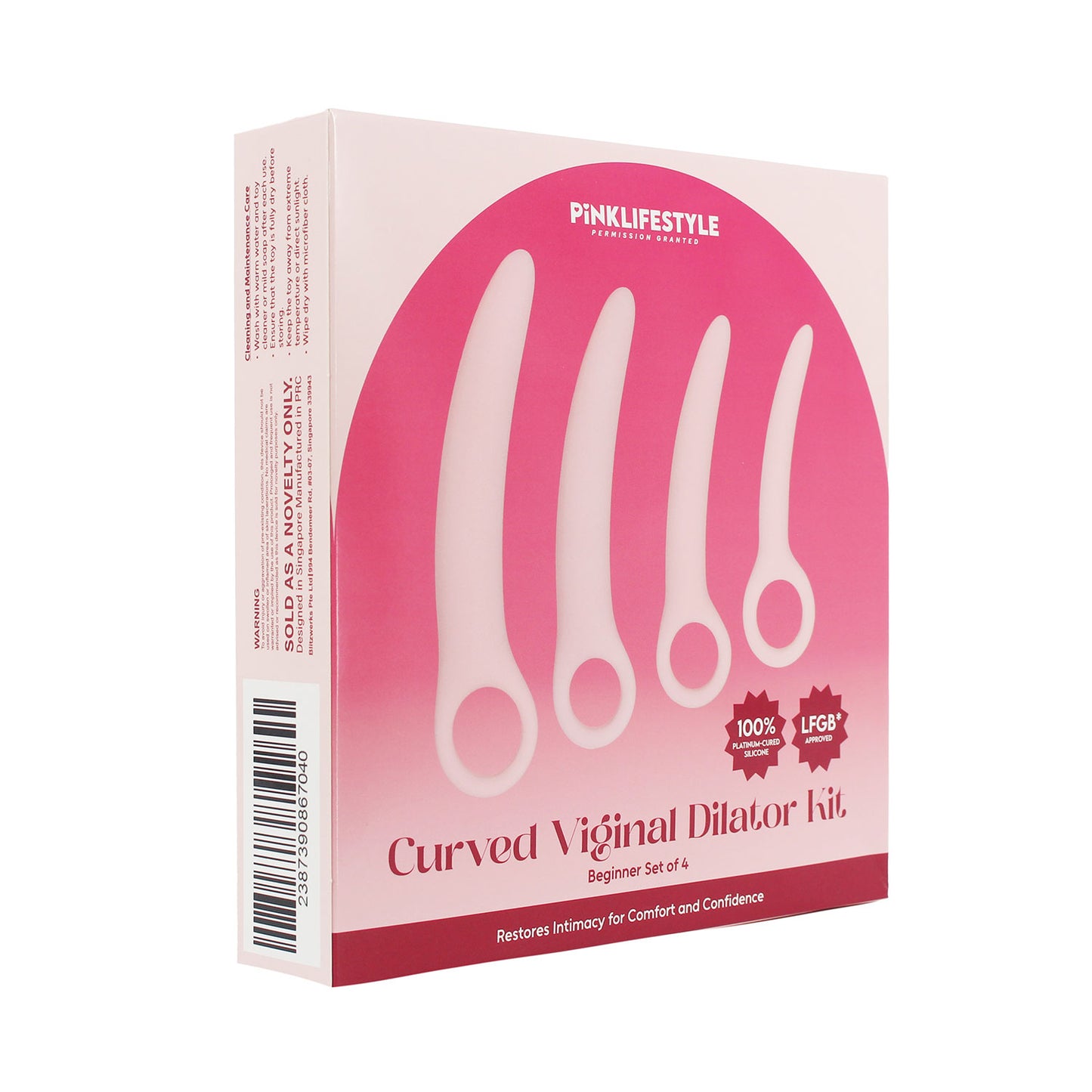 Pink Lifestyle - Vaginal Dilator Silicone Set of 4 Pink