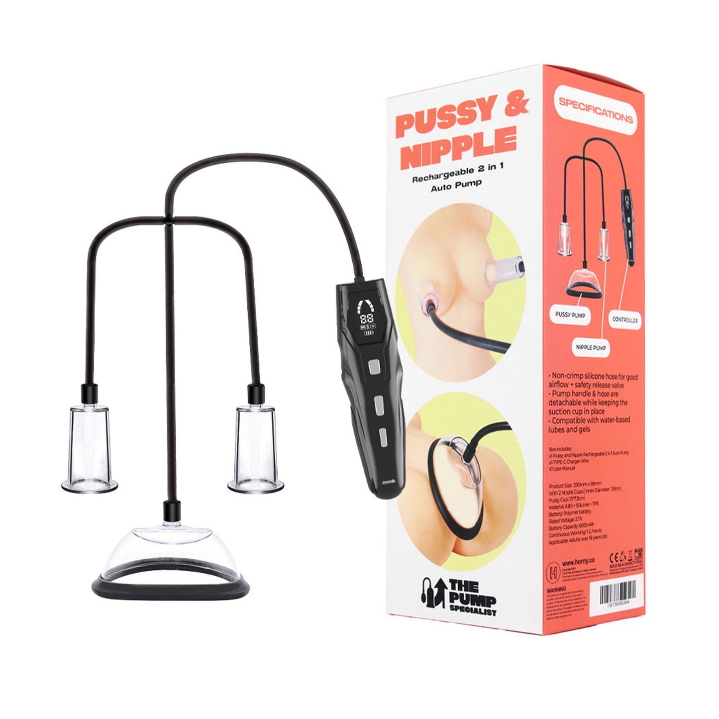 The Pump Specialist - Rechargeable Auto Pussy and Nipple Pump