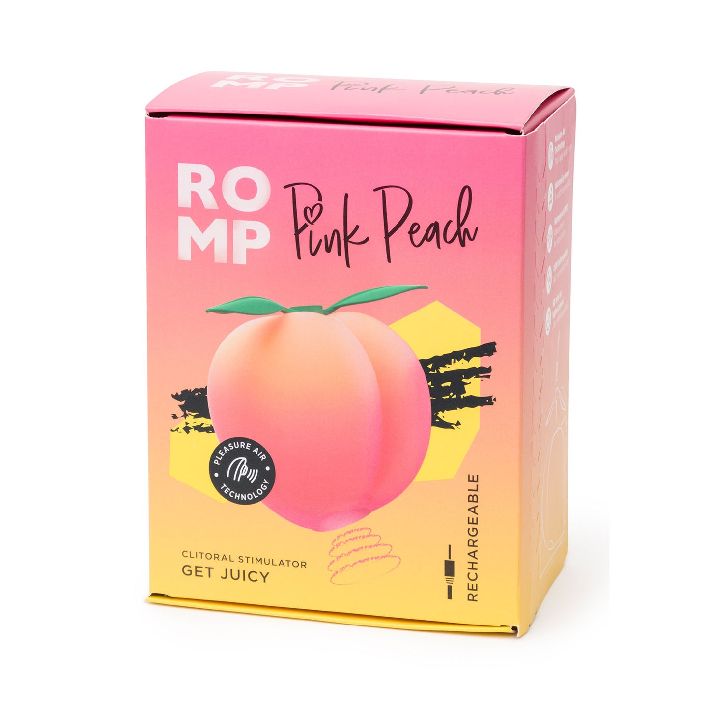 ROMP - Pink Peach Clitoral Stimulator Get Juicy
