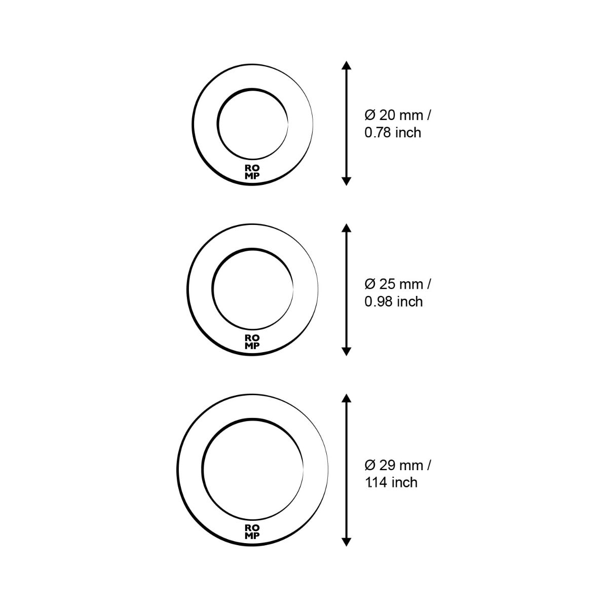 ROMP - Remix Trio 3-piece Silicone Cock Ring