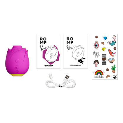 Romp - Rose Rechargeable Clitoral Stimulator Fall in Lust (Violet)