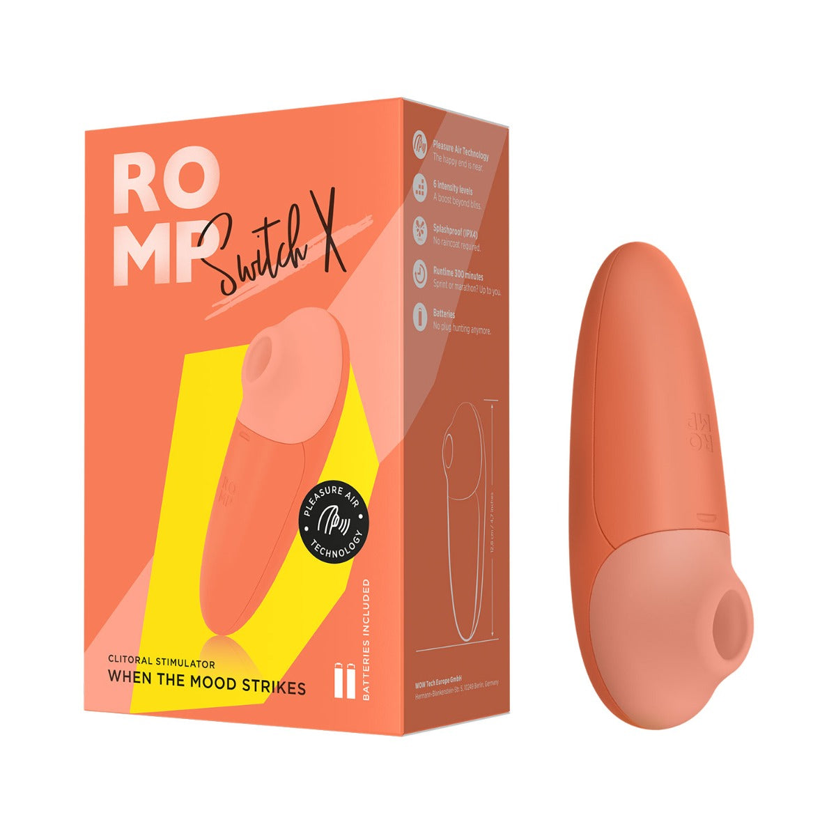 ROMP - Switch X Clitoral Stimulator with Pleasure Air Technology