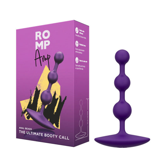 Romp - Amp Silicone Anal Beads (Purple)