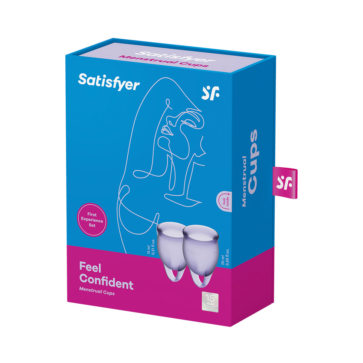 Satisfyer - Feel Confident 2-pc Menstrual Cup Purple