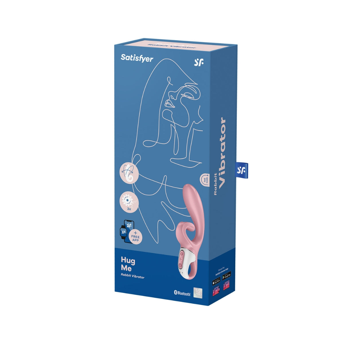 Satisfyer - Hug Me App-Controlled Rabbit Vibrator Pink