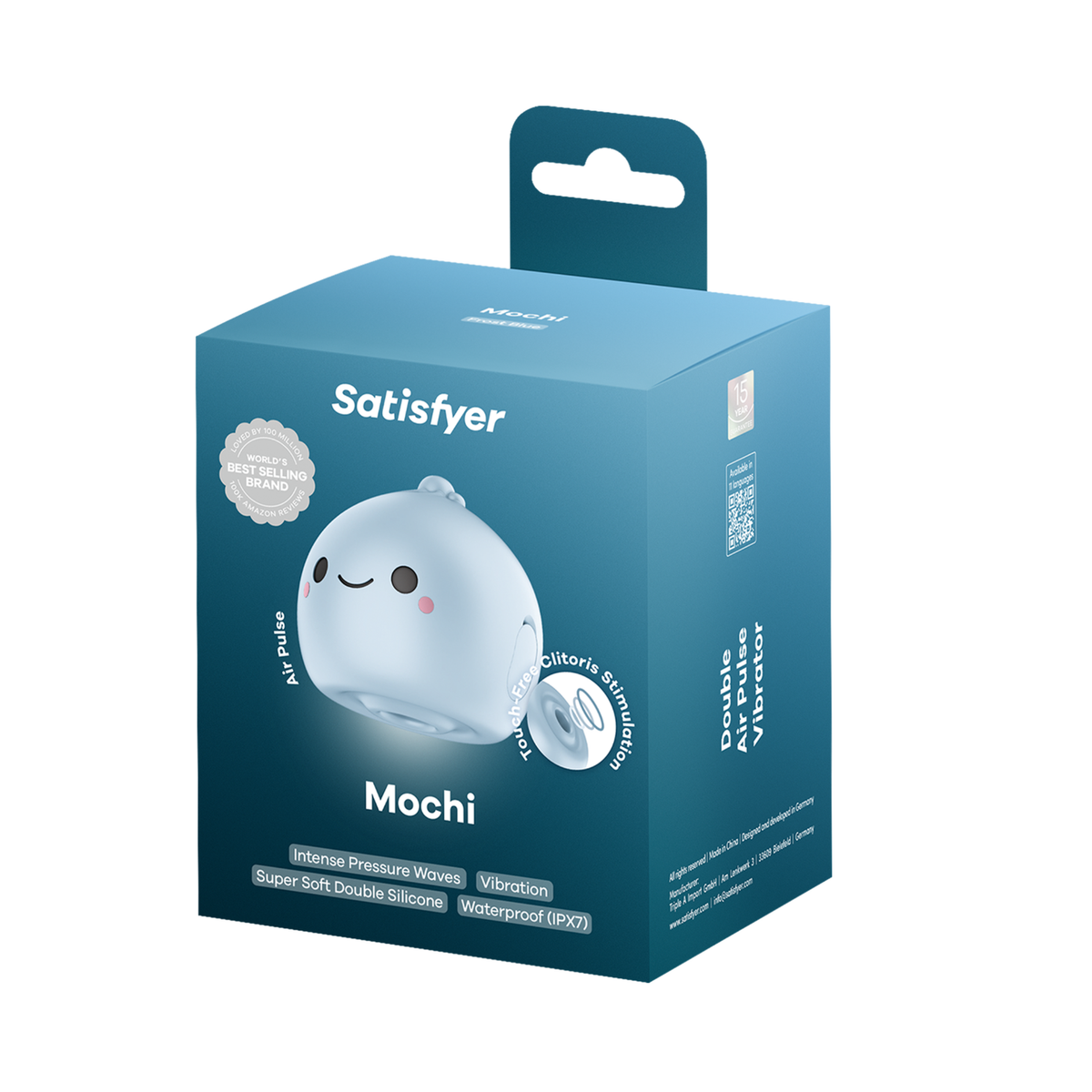 Satisfyer - Mochi Air Pulse Vibrator Frost Blue