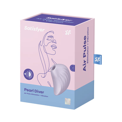 Satisfyer - Pearl Diver Air Pulse Clitoral Stimulator Violet