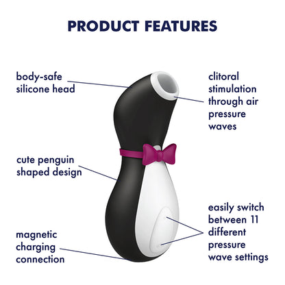 Satisfyer - Penguin Air Pulse Silicone Clitoral Stimulator