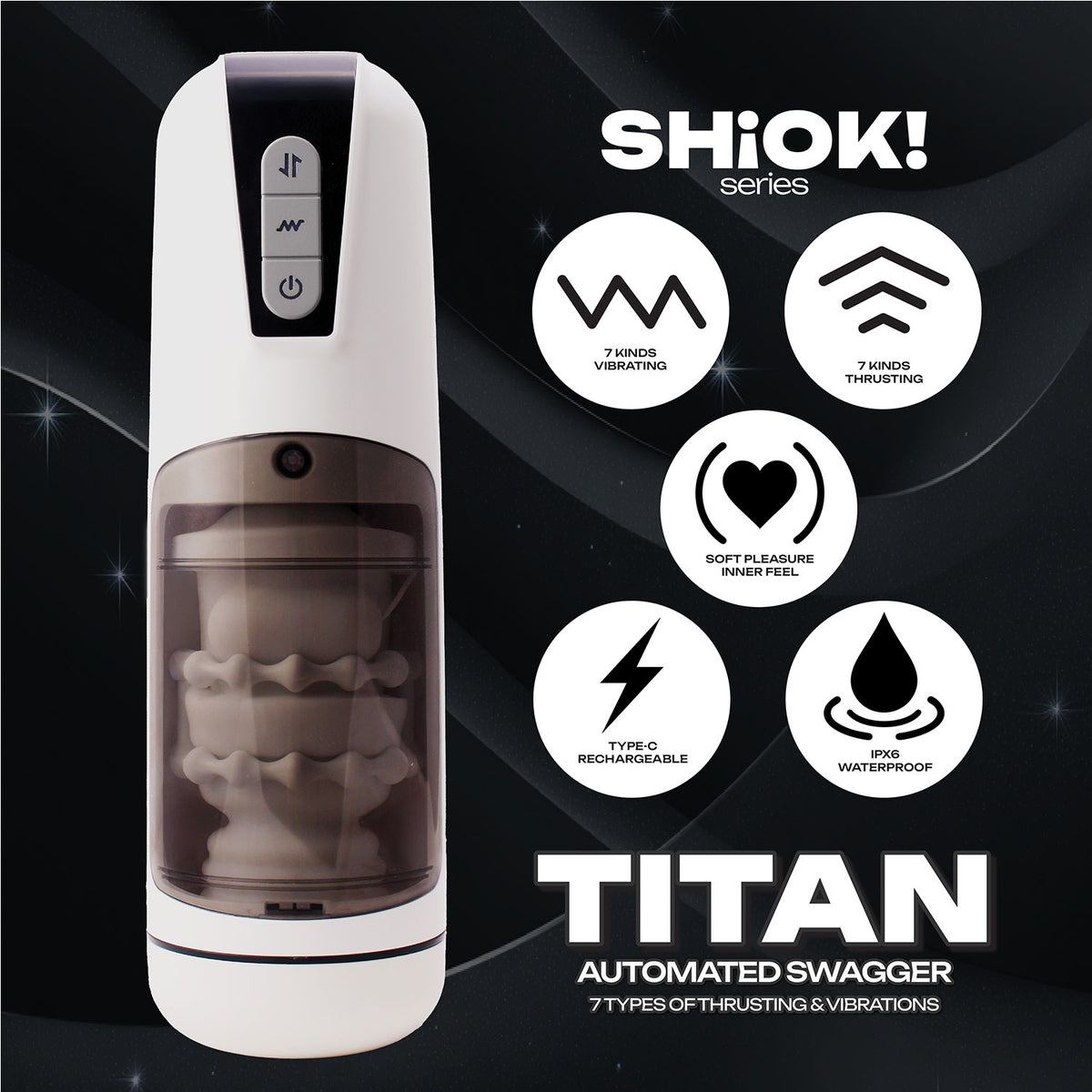 Space Titan - Swagger Automatic Thrusting and Vibrating Stroker