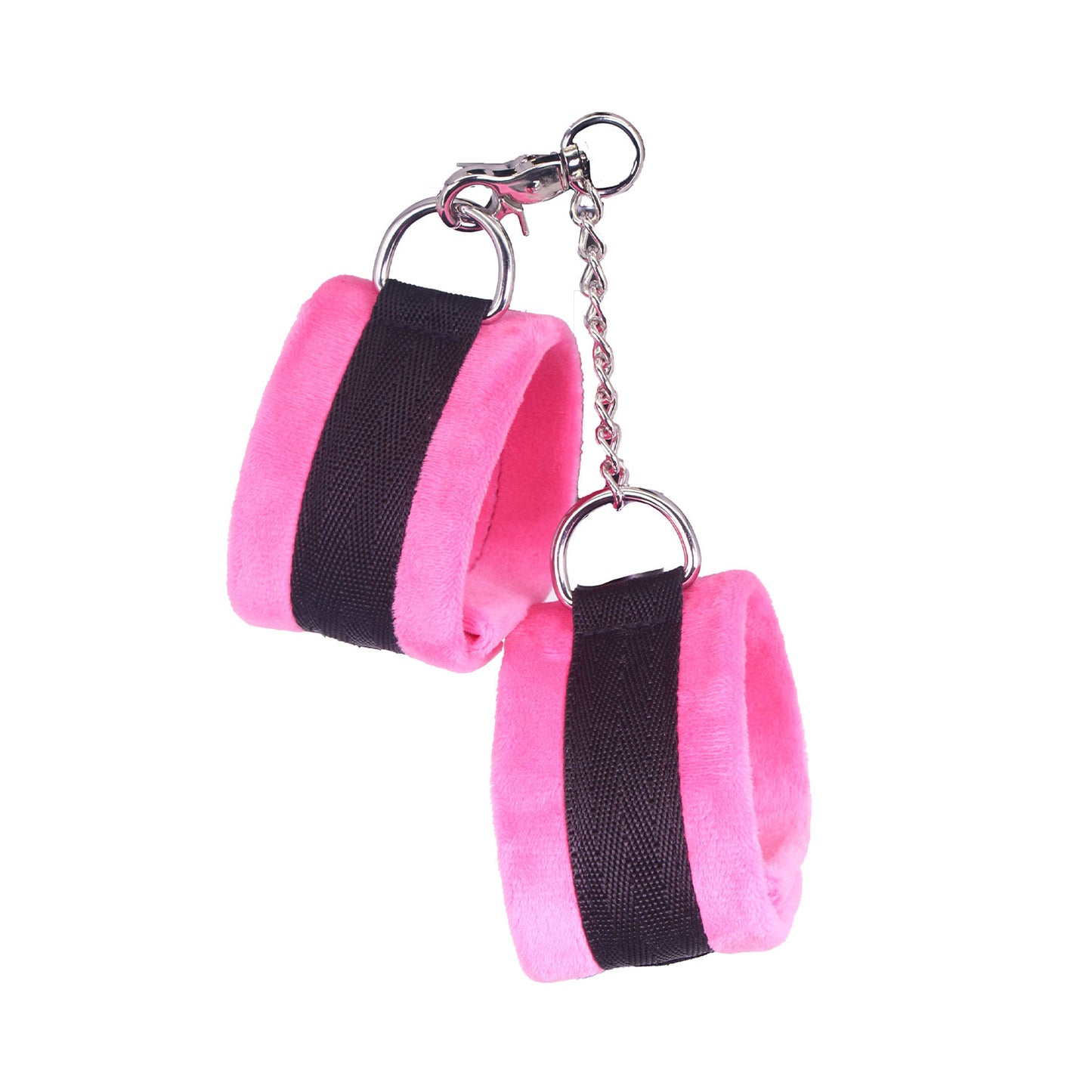 SM Club - Pink and Black Soft Touch Plush BDSM Intermediate 8-piece Set