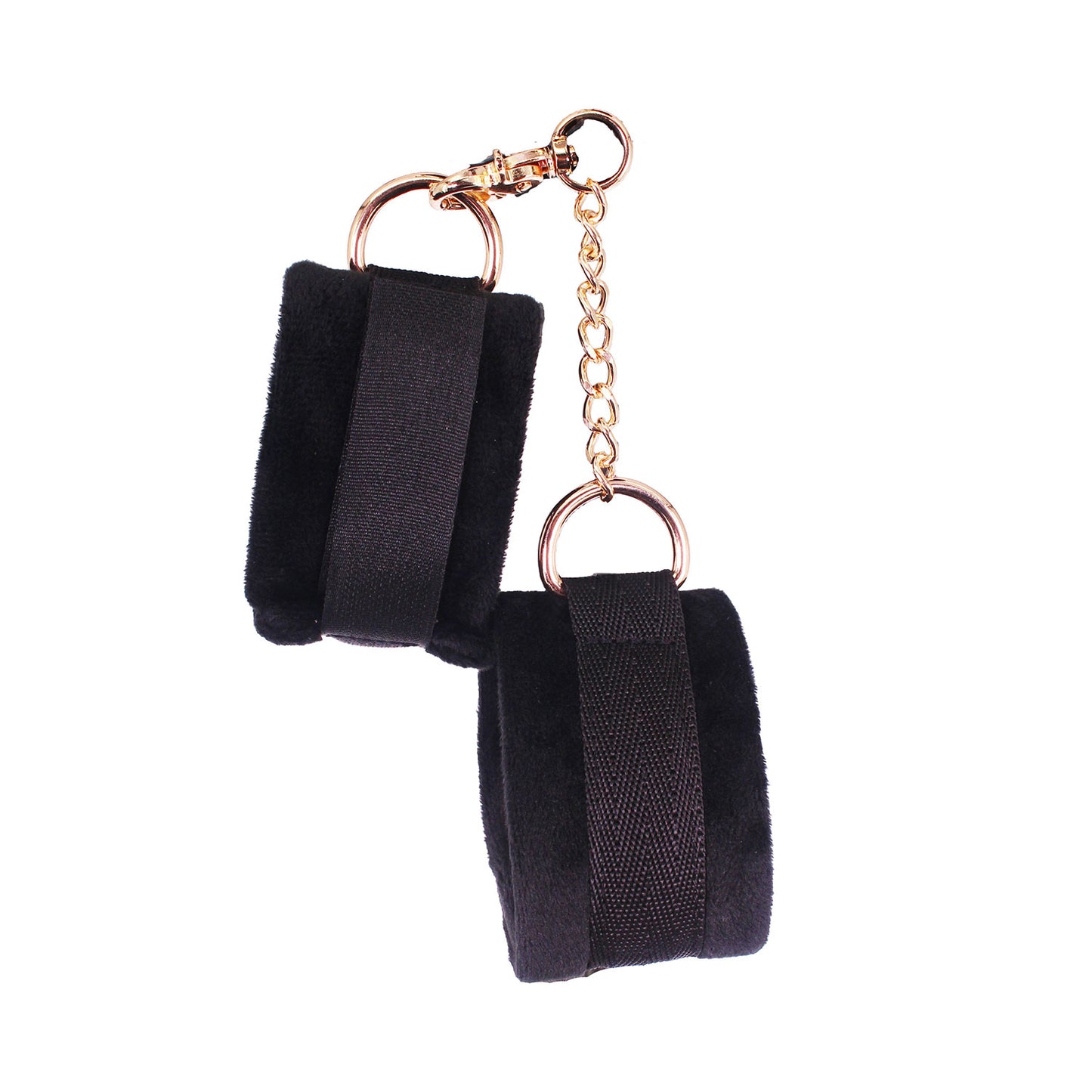 SM Club - Black and Gold Soft Touch Plush BDSM Intermediate 8-piece Set