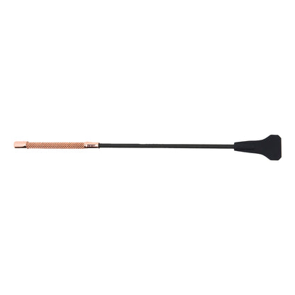 SM Club - Silicone Riding Crop with Elegant Rose Gold Handle