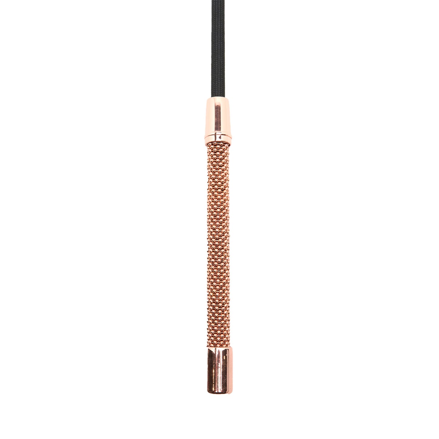 SM Club - Silicone Riding Crop with Elegant Rose Gold Handle