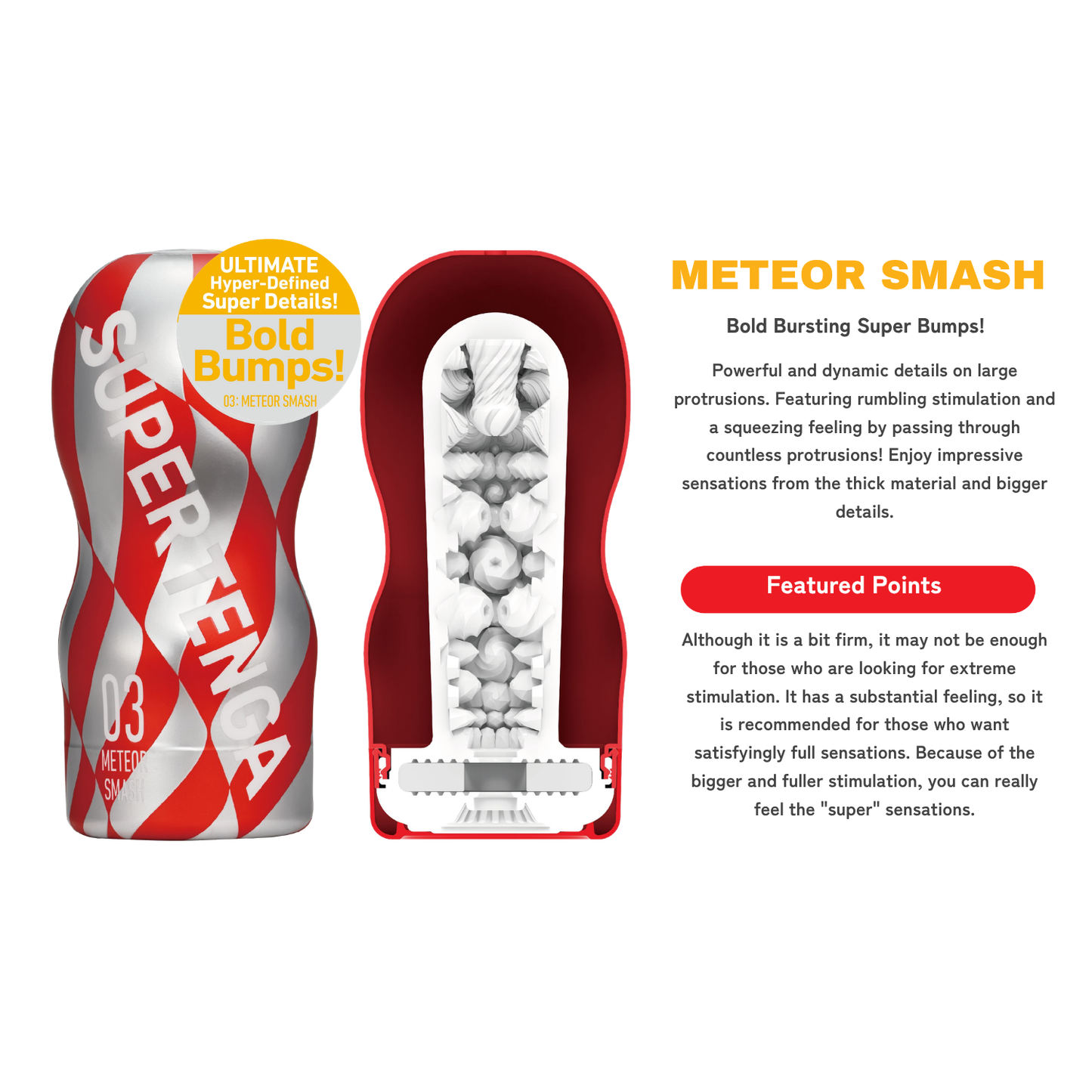 Tenga - Super Tenga Meteor Smash Masturbation Cup