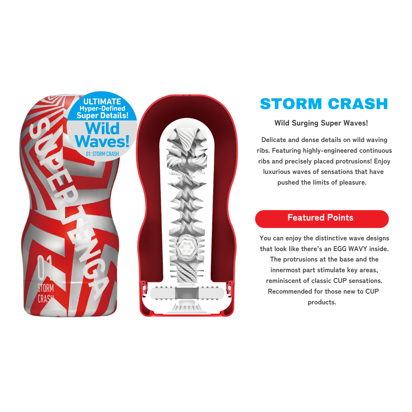 Tenga - Super Tenga Storm Crash Masturbation Cup