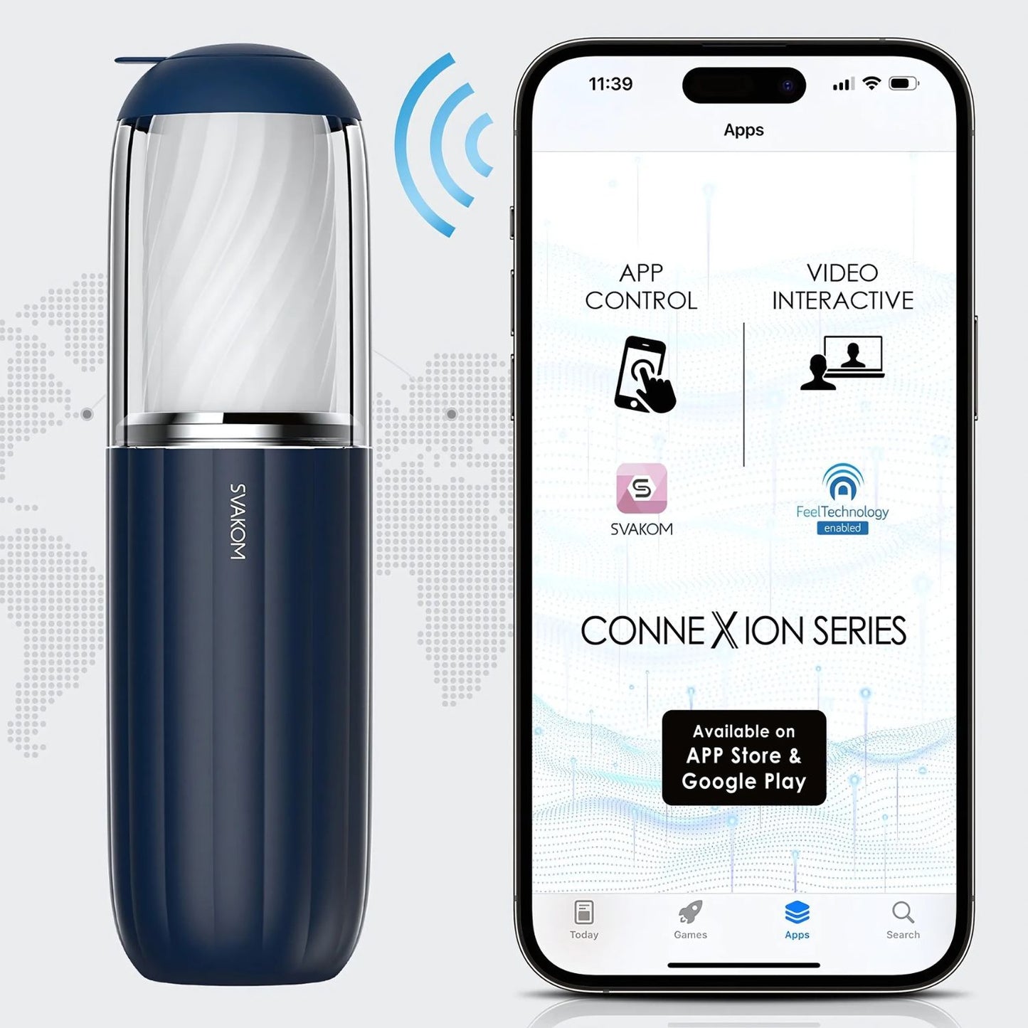 Svakom - Alex Neo 2 App-controlled Thrusting Masturbator