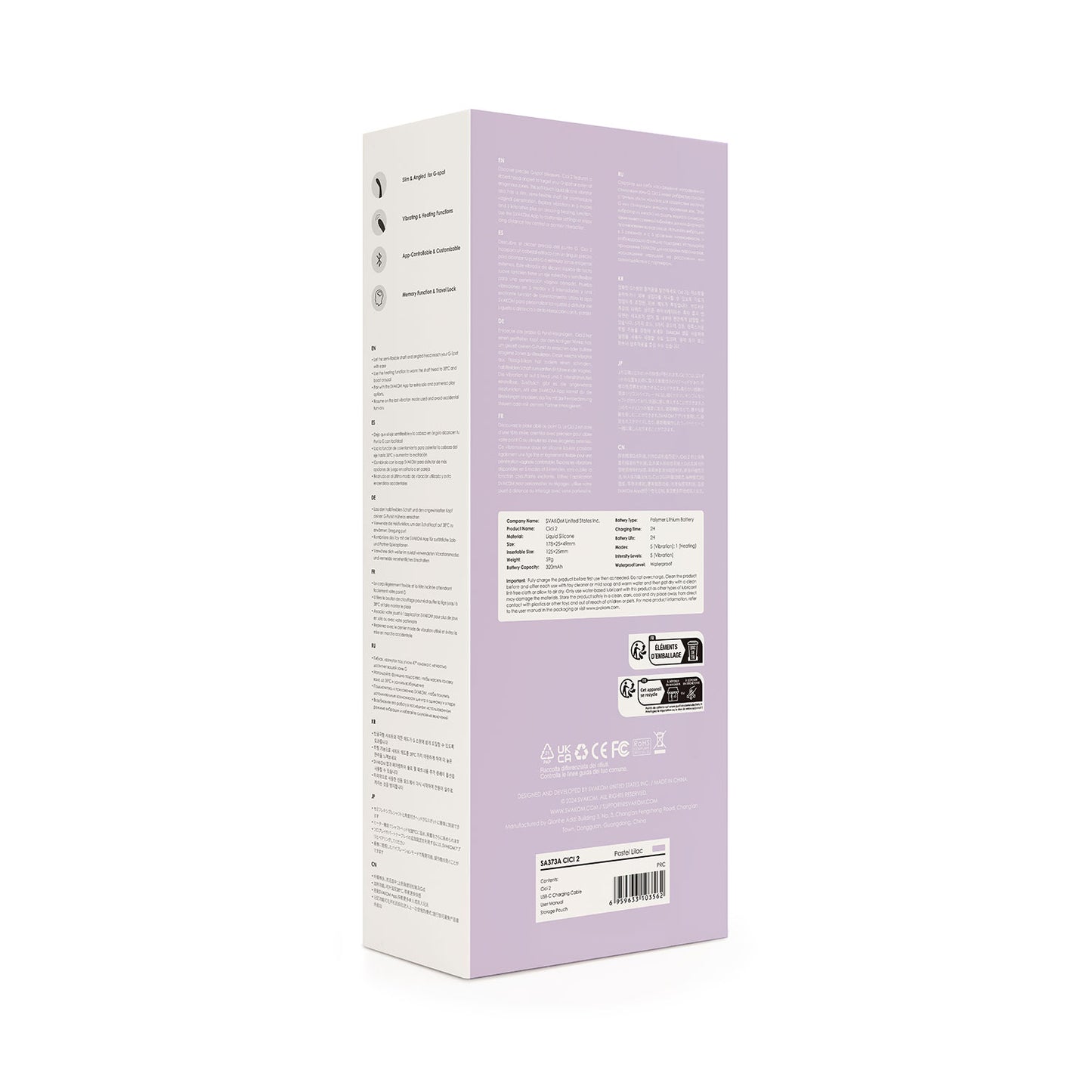 Svakom - Cici 2 App-Controlled Heating G-spot Vibrator