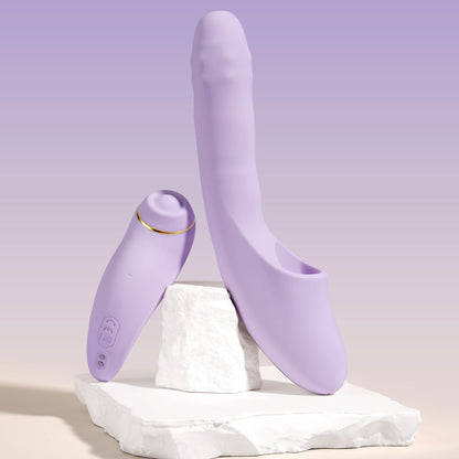 Svakom - DuoGlow App-Controlled Thrusting Vibrator with Pulsating Stimulator