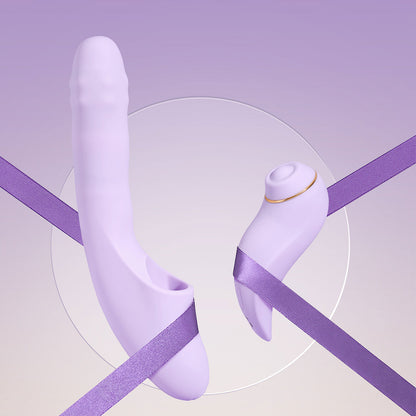 Svakom - DuoGlow App-Controlled Thrusting Vibrator with Pulsating Stimulator