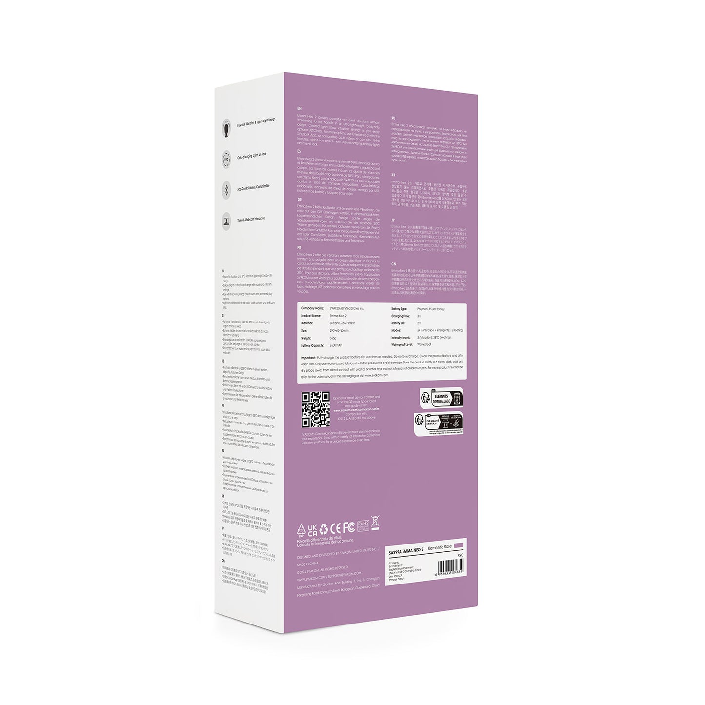 Svakom - Emma Neo 2 App-controlled Wand Vibrator