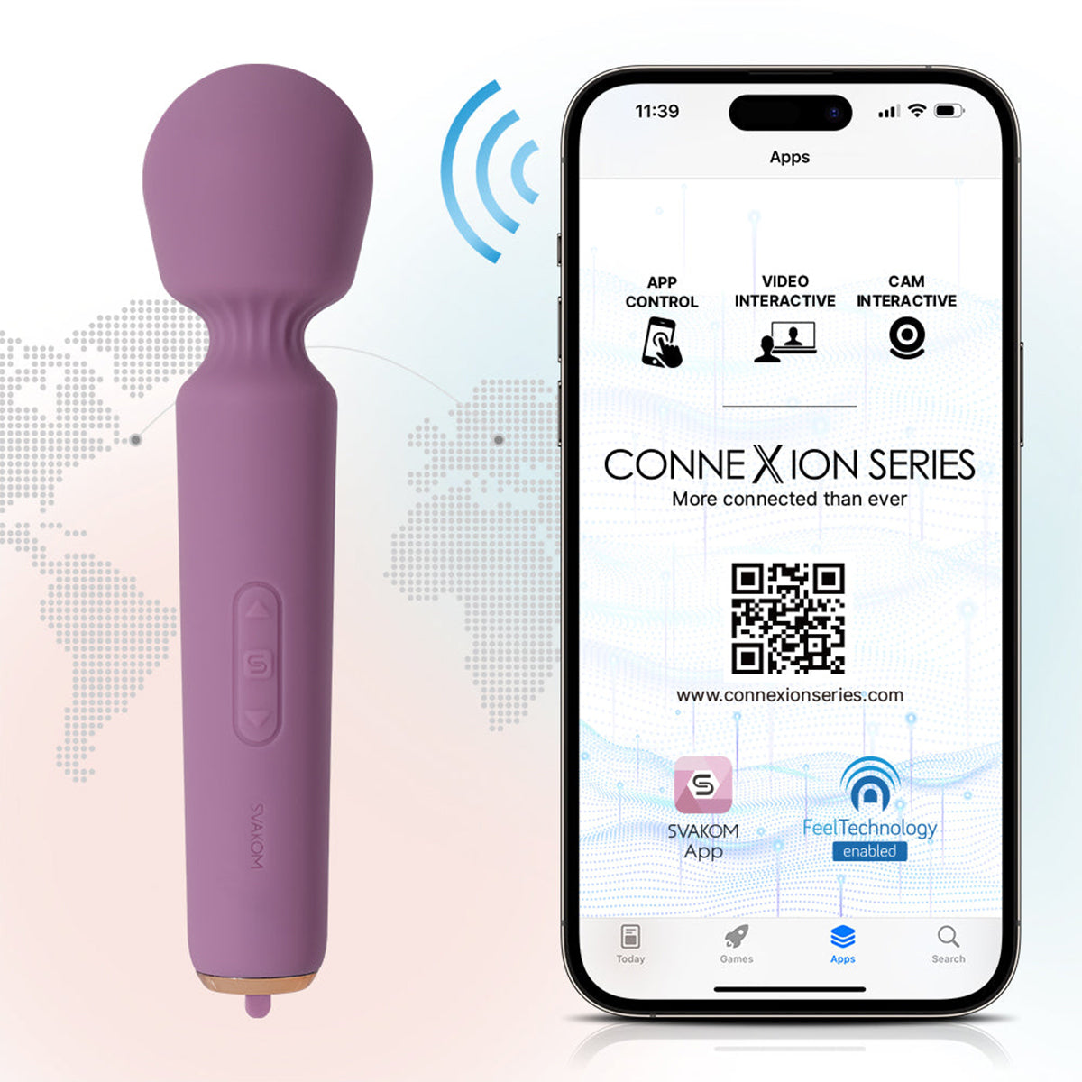 Svakom - Mini Emma Neo App-Controlled Wand Vibrator