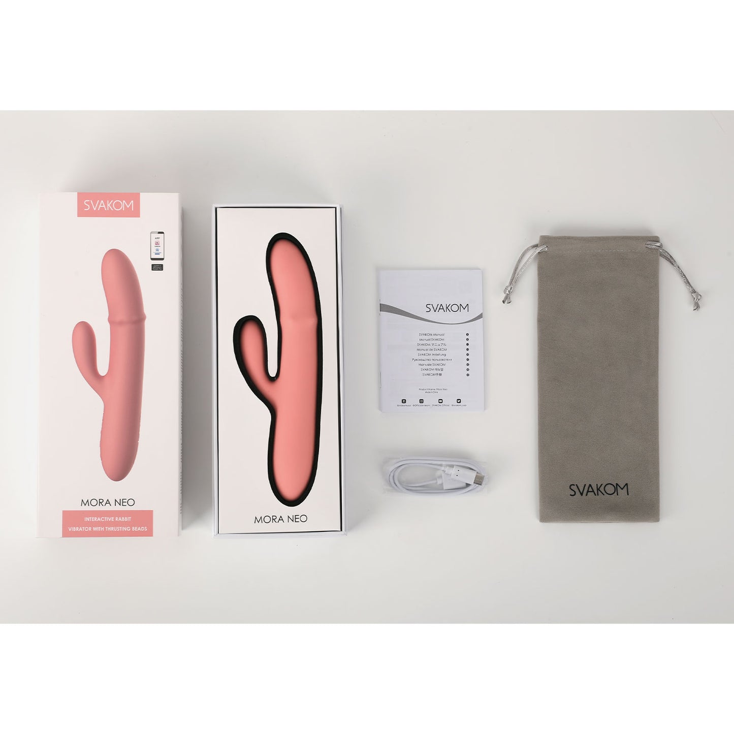 Svakom - Mora Neo App-controlled Thrusting Rabbit Vibrator