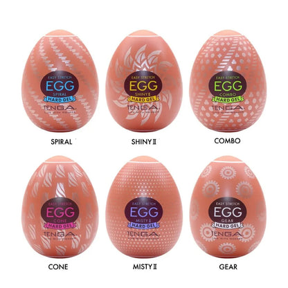 Tenga - Egg Hard Gel Edition Discreet Masturbator Variety Pack